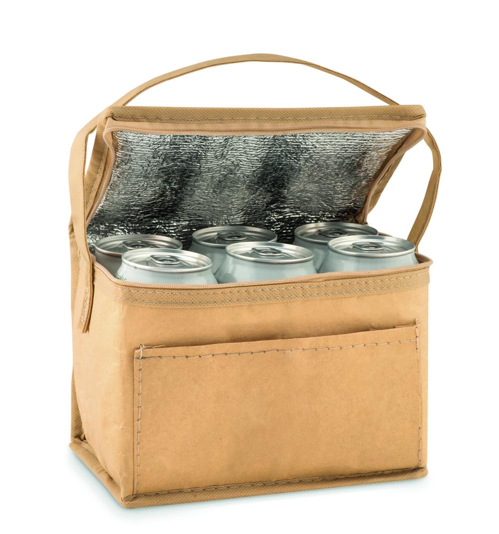 Bolsa nevera kraft 6 latas