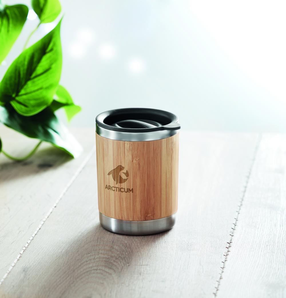 Vaso de acero inox.