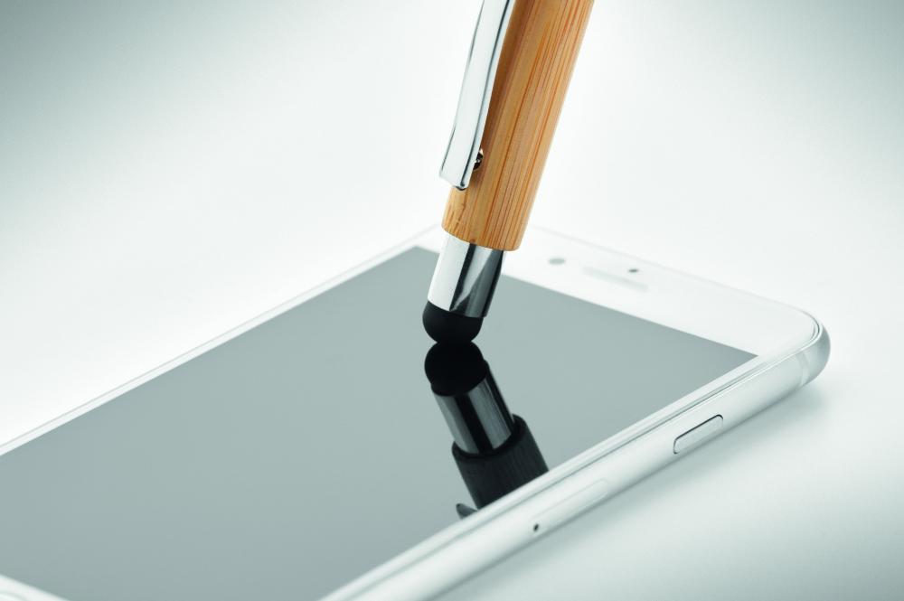 Bolígrafo pulsador de bambú