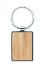 Llavero Bambú rectangular