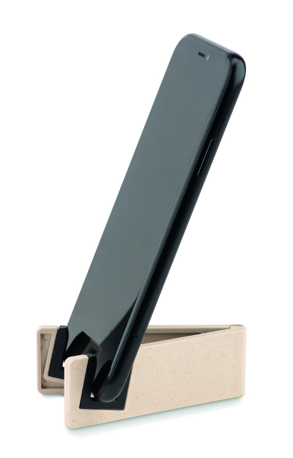 Soporte teléfono fibra bambú