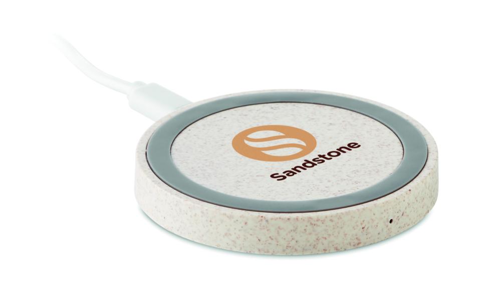 Cargador inalámbrico paja trigo