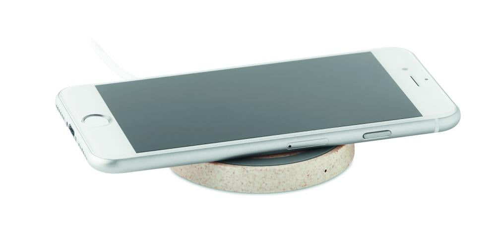 Cargador inalámbrico paja trigo